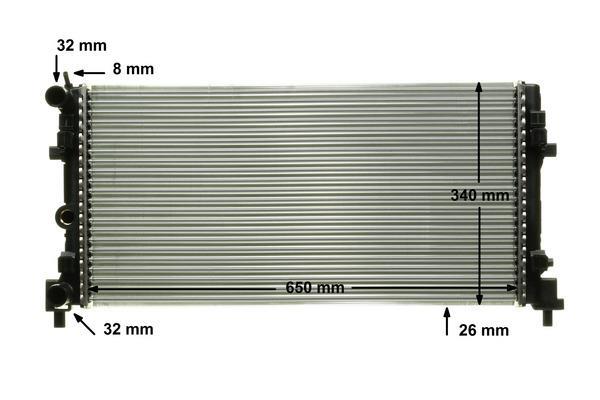 Radiateur moteur (Radiateur de refroidissement) MAHLE Aftermarket CR 1096 000P
