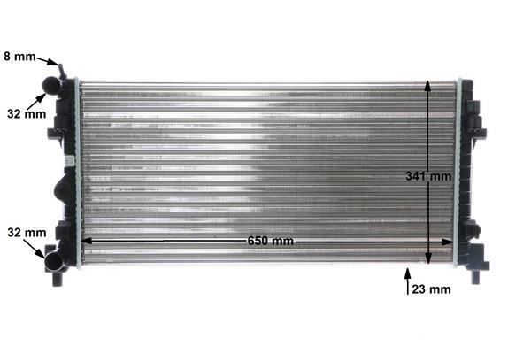 Radiateur moteur (Radiateur de refroidissement) MAHLE Aftermarket ref. CR 1096 000S