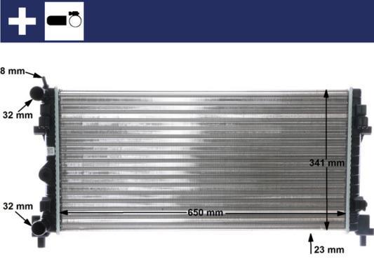 Radiateur moteur (Radiateur de refroidissement) MAHLE Aftermarket ref. CR 1096 000S