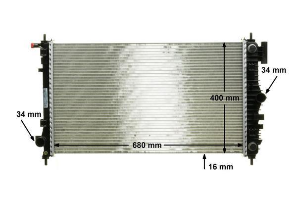 Radiateur moteur (Radiateur de refroidissement) MAHLE Aftermarket CR 1098 000P