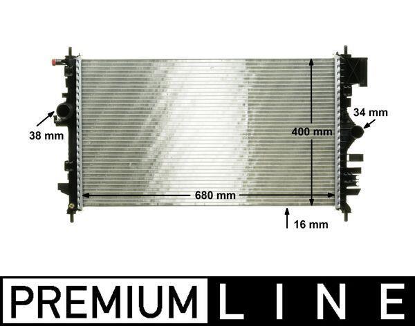 Radiateur moteur (Radiateur de refroidissement) MAHLE Aftermarket CR 1099 000P