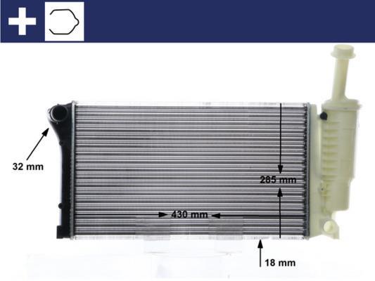 Radiateur moteur (Radiateur de refroidissement) MAHLE Aftermarket ref. CR 10 000S