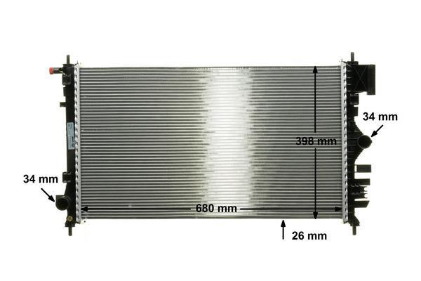 Radiateur moteur (Radiateur de refroidissement) MAHLE Aftermarket CR 1100 000P