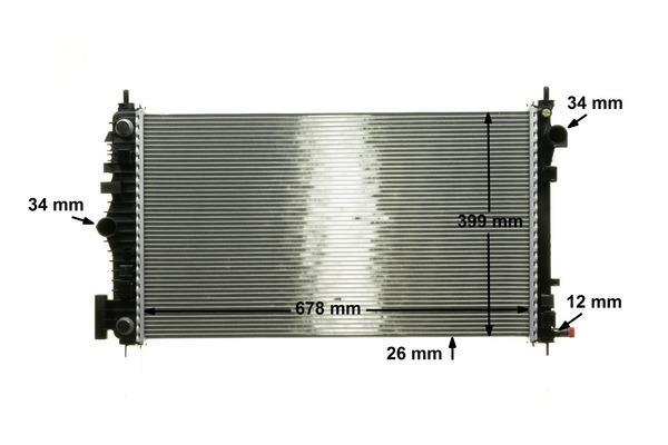 Radiateur moteur (Radiateur de refroidissement) MAHLE Aftermarket CR 1101 000P