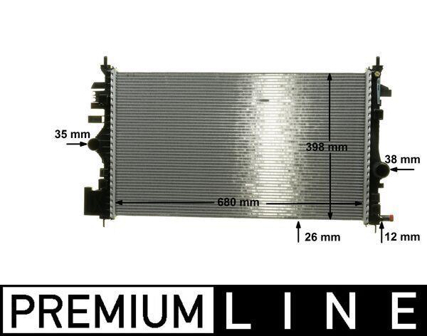 Radiateur moteur (Radiateur de refroidissement) MAHLE Aftermarket ref. CR 1102 000P