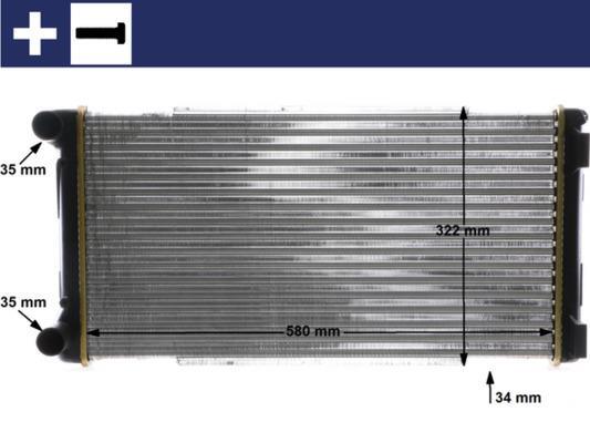 Radiateur moteur (Radiateur de refroidissement) MAHLE Aftermarket CR 1109 000S