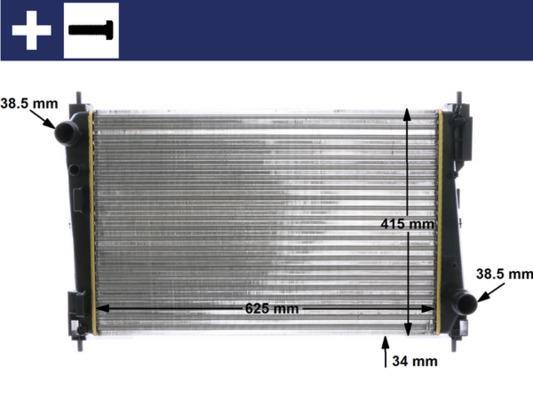 Radiateur moteur (Radiateur de refroidissement) MAHLE Aftermarket ref. CR 1111 000S