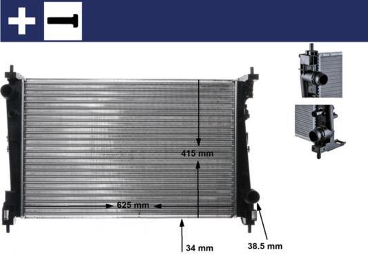 Radiateur moteur (Radiateur de refroidissement) MAHLE Aftermarket CR 1112 000S