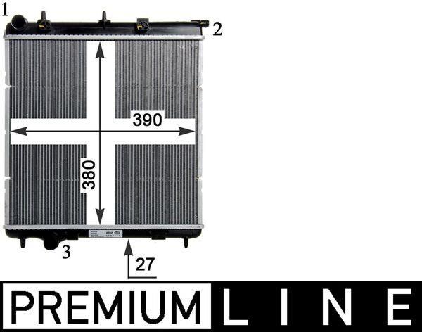 Radiateur moteur (Radiateur de refroidissement) MAHLE Aftermarket CR 1113 000P