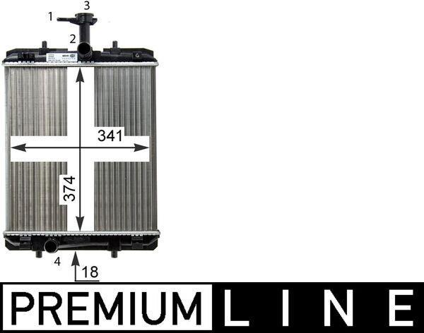 Radiateur moteur (Radiateur de refroidissement) MAHLE Aftermarket CR 1114 000P