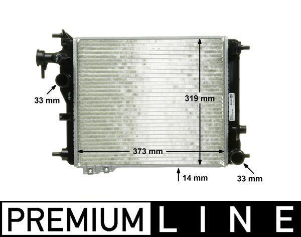 Radiateur moteur (Radiateur de refroidissement) MAHLE Aftermarket CR 1115 000P