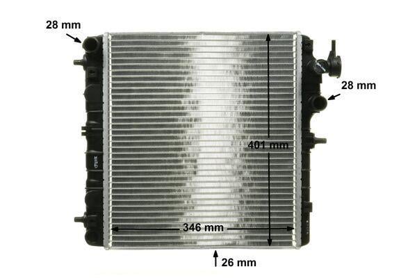 Radiateur moteur (Radiateur de refroidissement) MAHLE Aftermarket CR 1116 000P