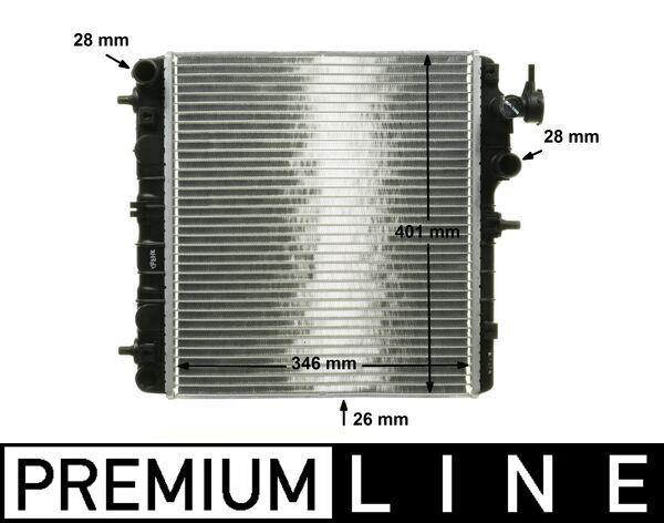 Radiateur moteur (Radiateur de refroidissement) MAHLE Aftermarket CR 1116 000P
