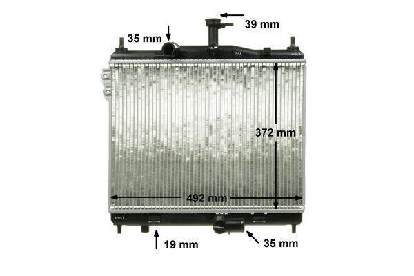 Radiateur moteur (Radiateur de refroidissement) MAHLE Aftermarket CR 1117 000P