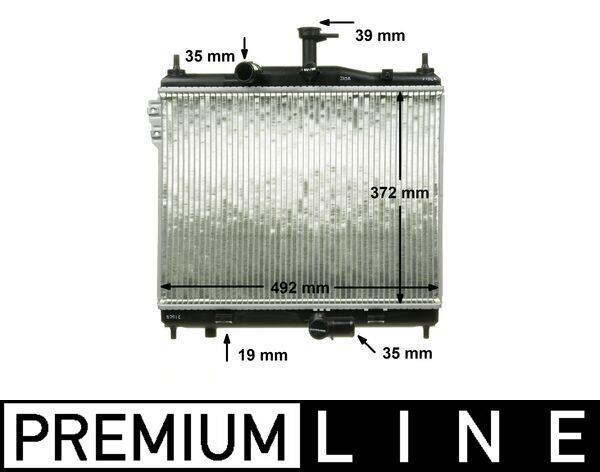 Radiateur moteur (Radiateur de refroidissement) MAHLE Aftermarket CR 1117 000P