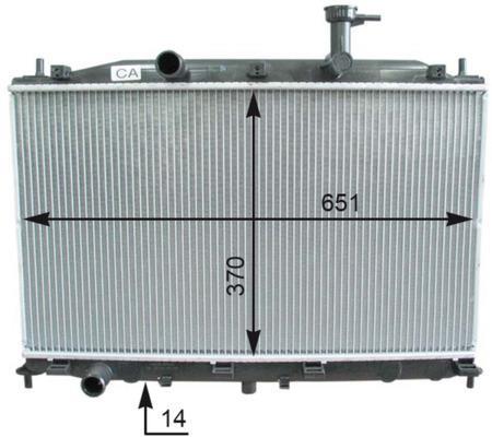 Radiateur moteur (Radiateur de refroidissement) MAHLE Aftermarket CR 1119 000P