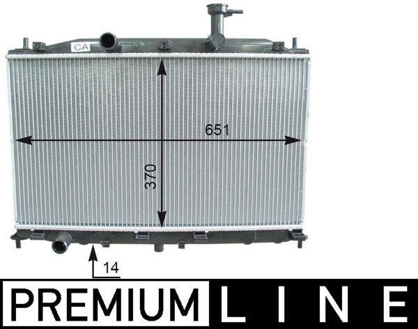 Radiateur moteur (Radiateur de refroidissement) MAHLE Aftermarket CR 1119 000P