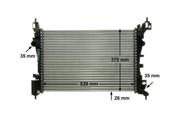 Radiateur moteur (Radiateur de refroidissement) MAHLE Aftermarket CR 1121 000P