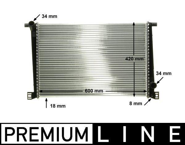 Radiateur moteur (Radiateur de refroidissement) MAHLE Aftermarket CR 1123 000P