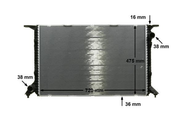 Radiateur moteur (Radiateur de refroidissement) MAHLE Aftermarket CR 1132 000P