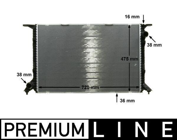 Radiateur moteur (Radiateur de refroidissement) MAHLE Aftermarket CR 1132 000P
