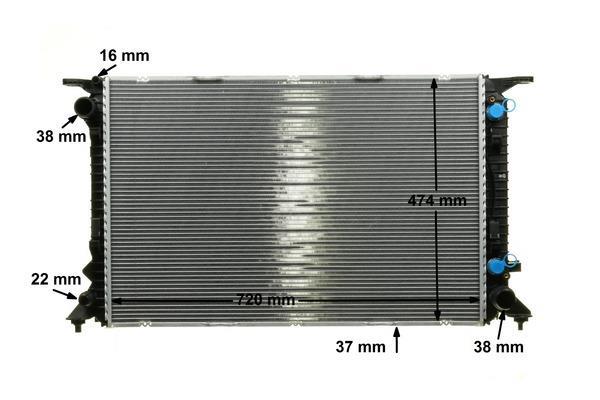 Radiateur moteur (Radiateur de refroidissement) MAHLE Aftermarket CR 1134 000P