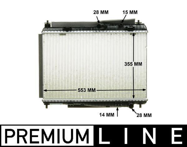 Radiateur moteur (Radiateur de refroidissement) MAHLE Aftermarket CR 1135 000P