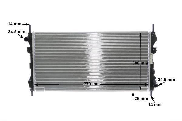 Radiateur moteur (Radiateur de refroidissement) MAHLE Aftermarket CR 1143 000S