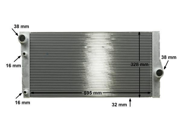 Radiateur moteur (Radiateur de refroidissement) MAHLE Aftermarket CR 1147 000P