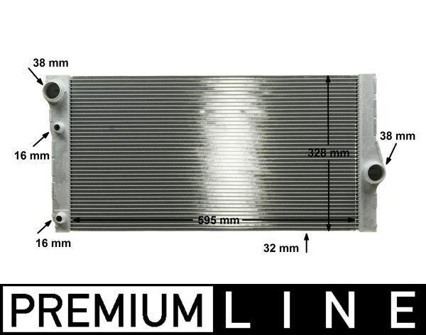 Radiateur moteur (Radiateur de refroidissement) MAHLE Aftermarket CR 1147 000P