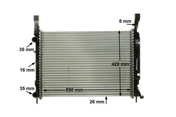 Radiateur moteur (Radiateur de refroidissement) MAHLE Aftermarket CR 1156 000P