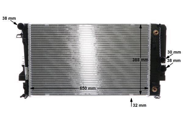 Radiateur moteur (Radiateur de refroidissement) MAHLE Aftermarket ref. CR 1173 000S