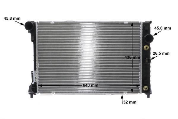 Radiateur moteur (Radiateur de refroidissement) MAHLE Aftermarket ref. CR 1176 000S