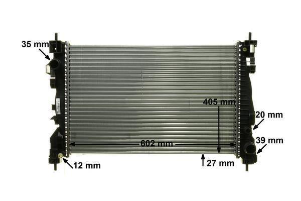 Radiateur moteur (Radiateur de refroidissement) MAHLE Aftermarket CR 1178 000P
