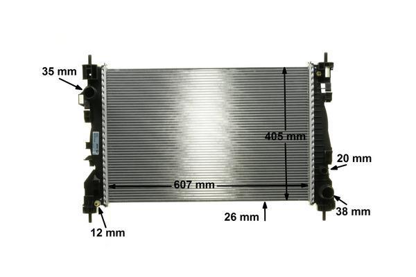 Radiateur moteur (Radiateur de refroidissement) MAHLE Aftermarket CR 1180 000P