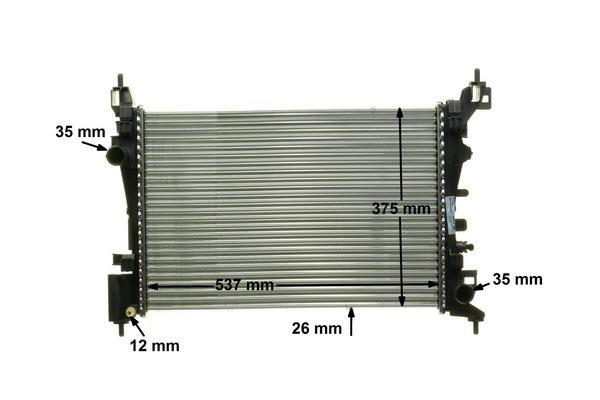 Radiateur moteur (Radiateur de refroidissement) MAHLE Aftermarket CR 1182 000P