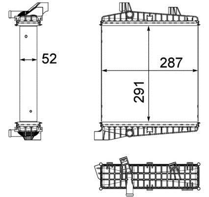 Radiateur moteur (Radiateur de refroidissement) MAHLE Aftermarket CR 1186 000P