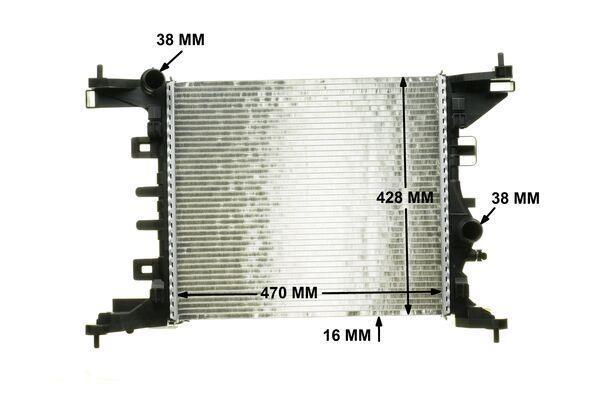 Radiateur moteur (Radiateur de refroidissement) MAHLE Aftermarket CR 1187 000P