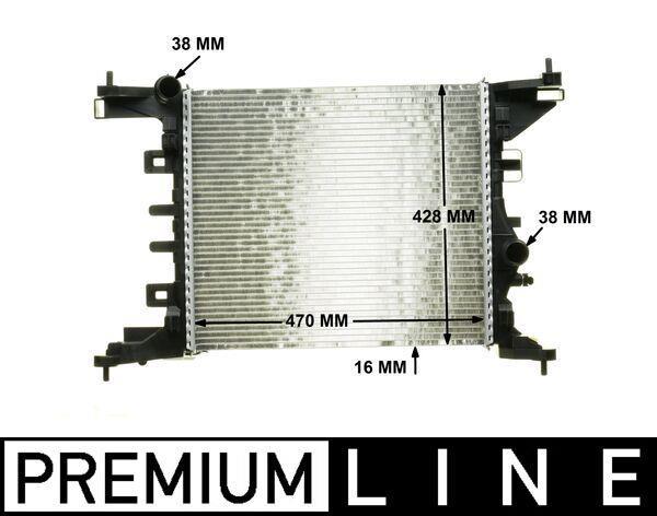 Radiateur moteur (Radiateur de refroidissement) MAHLE Aftermarket CR 1187 000P