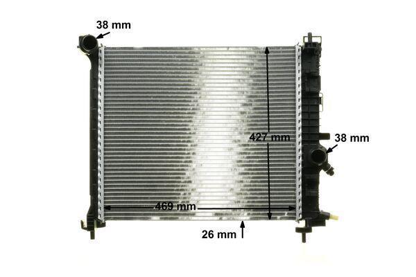 Radiateur moteur (Radiateur de refroidissement) MAHLE Aftermarket CR 1188 000P