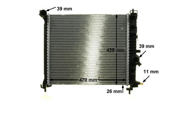 Radiateur moteur (Radiateur de refroidissement) MAHLE Aftermarket CR 1189 000P