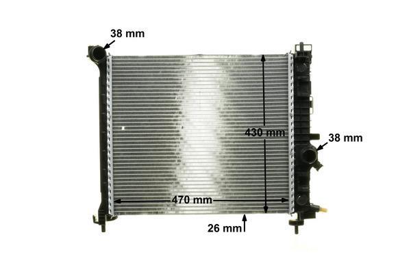 Radiateur moteur (Radiateur de refroidissement) MAHLE Aftermarket CR 1190 000P