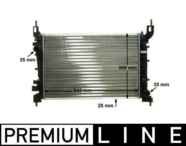 Radiateur moteur (Radiateur de refroidissement) MAHLE Aftermarket CR 1193 000P