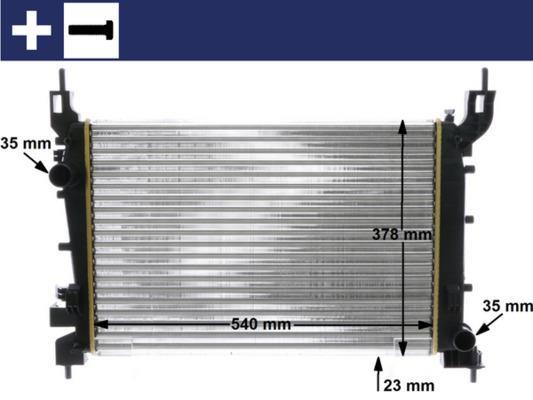Radiateur moteur (Radiateur de refroidissement) MAHLE Aftermarket CR 1193 000S