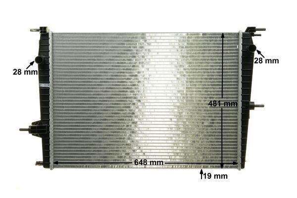 Radiateur moteur (Radiateur de refroidissement) MAHLE Aftermarket CR 1197 000P