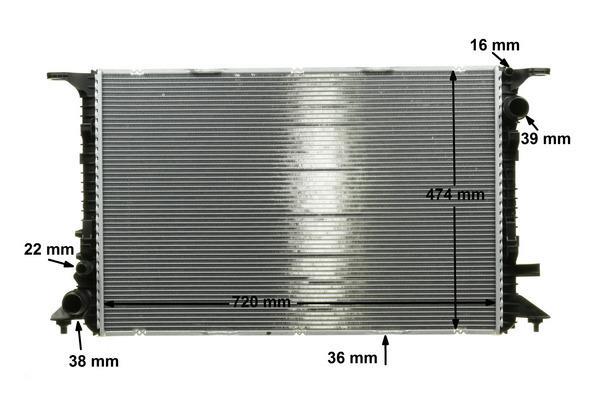Radiateur moteur (Radiateur de refroidissement) MAHLE Aftermarket CR 1201 000P