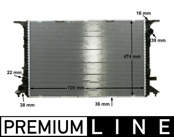 Radiateur moteur (Radiateur de refroidissement) MAHLE Aftermarket CR 1201 000P