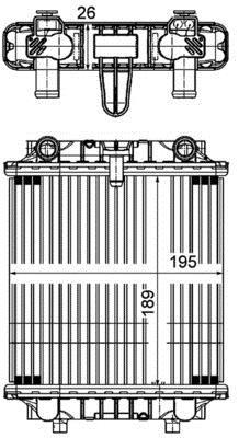 Radiateur moteur (Radiateur de refroidissement) MAHLE Aftermarket CR 1202 000P