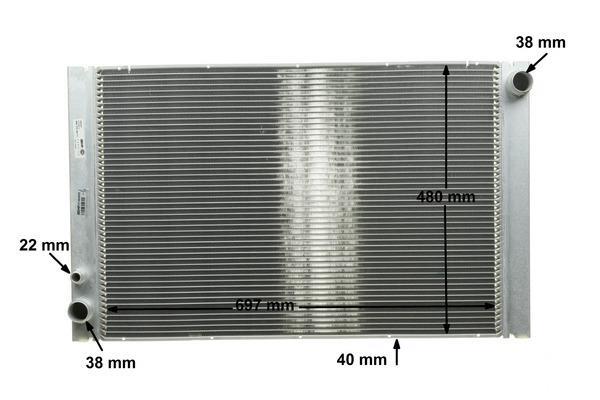 Radiateur moteur (Radiateur de refroidissement) MAHLE Aftermarket CR 1204 000P