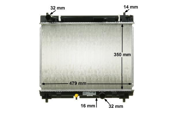 Radiateur moteur (Radiateur de refroidissement) MAHLE Aftermarket CR 1205 000S